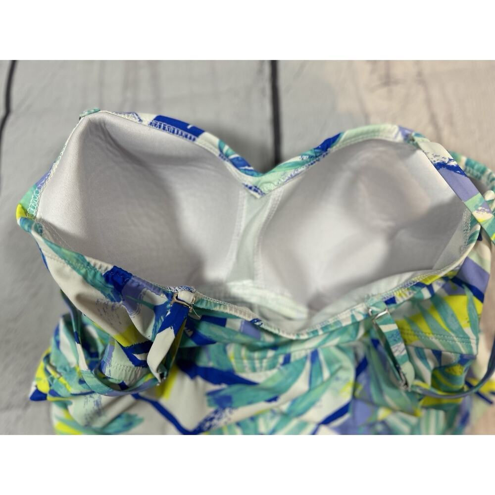 Tropical Floral One Piece Swimsuit Sonnet Shores Size 12 - Picture 6 of 9